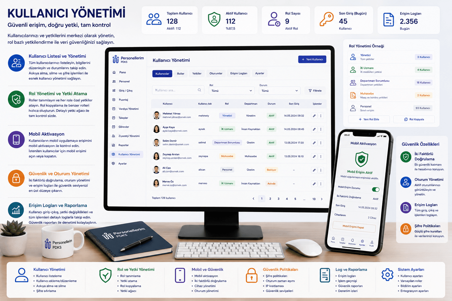 Kullanıcı yetkilerini kolayca belirleyin!